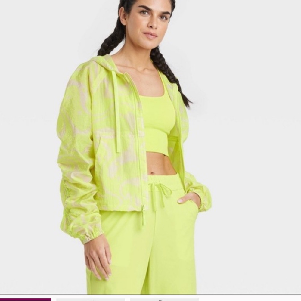 JoyLab Women’s Neon Yellow Bomber Jacket